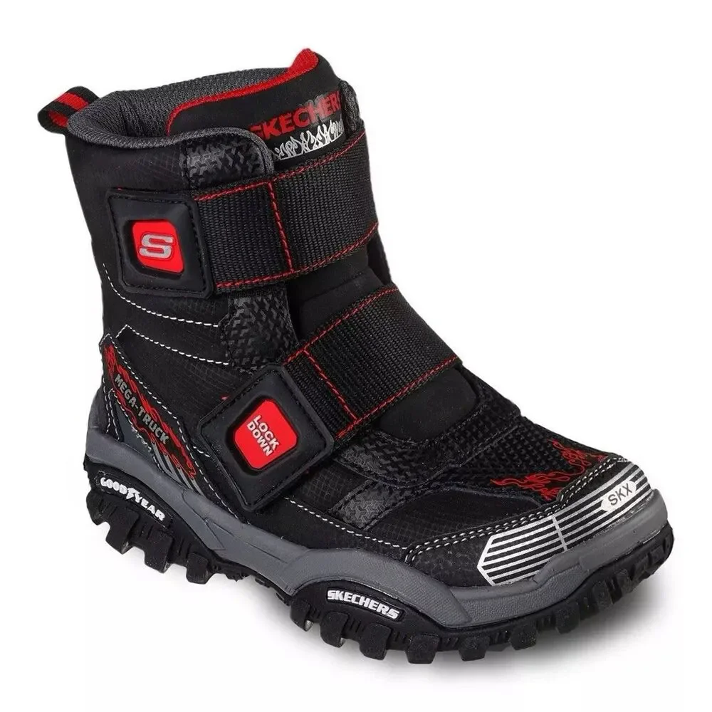 Skechers Boots kids shoes  Water Repellent Turbo Speed EZ-Trax Us 1